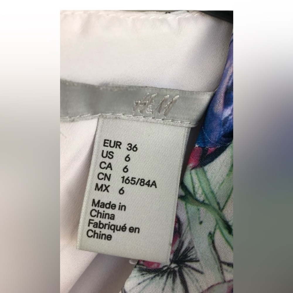 H&M Floral Sleeveless Maxi Dress Size 6 | Romantic Spring Summer Dress - Picture 6 of 6